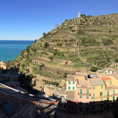 Il Bordone - Appartamento Con Vista Mare Manarola Buitenkant foto